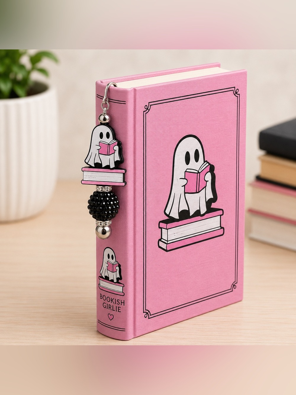 Ghostly Beaded Bookmark - Picture 1 of 1